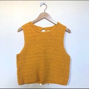Mustard sweater shirt